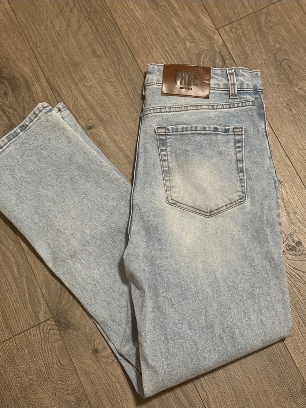 Frye Pale Blue Slim Straight Jeans